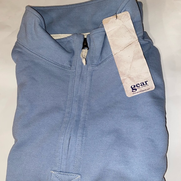 🎉HP🎉 NWT Gear for Sports Men’s Sweatshirt QTR Zip Pull Over Blue Color XL - Picture 2 of 12